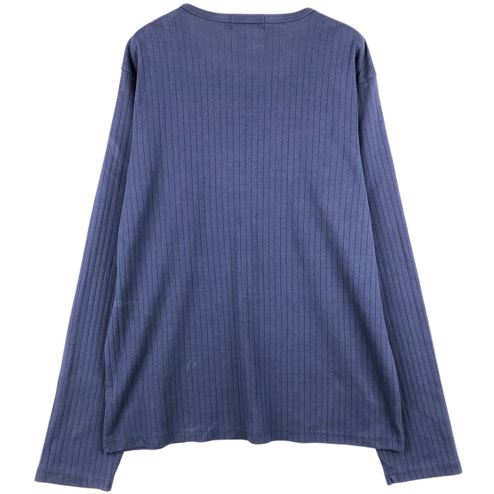 Ralph Lauren POLO by Ralph Lauren long-sleeved T-shirt, men's size XL cotton navy blue type Vintage Second Hand