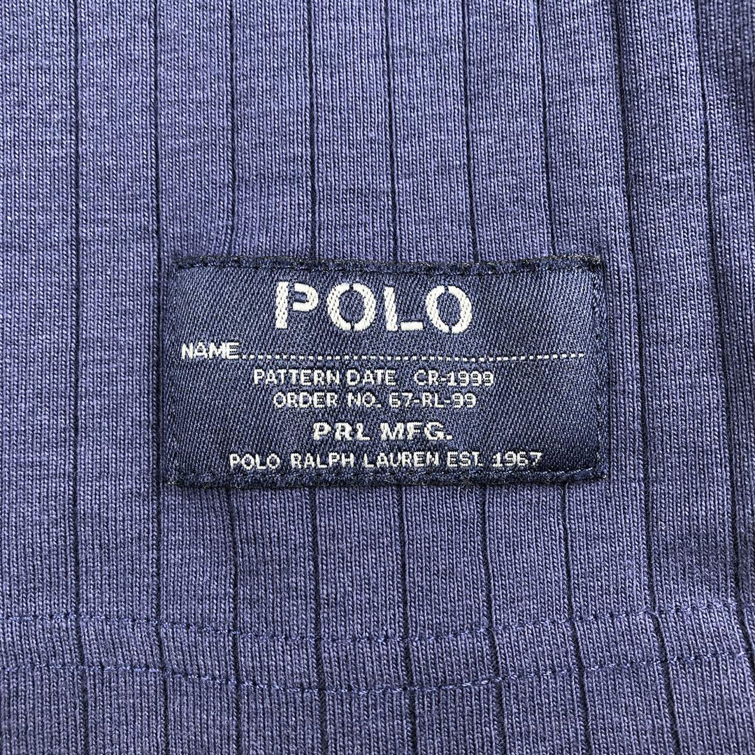 Ralph Lauren POLO by Ralph Lauren long-sleeved T-shirt, men's size XL cotton navy blue type Vintage Second Hand