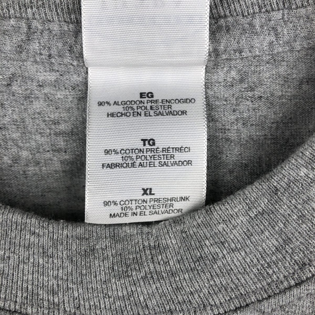 Gildan Ultra Cotton NFL Los Angeles Raiders Long Sleeve T-Shirt, Men's Size XL cotton gray type Vintage Second Hand