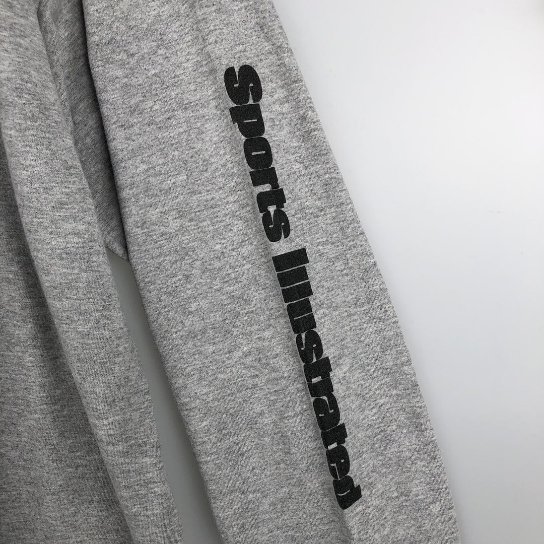 Gildan Ultra Cotton NFL Los Angeles Raiders Long Sleeve T-Shirt, Men's Size XL cotton gray type Vintage Second Hand