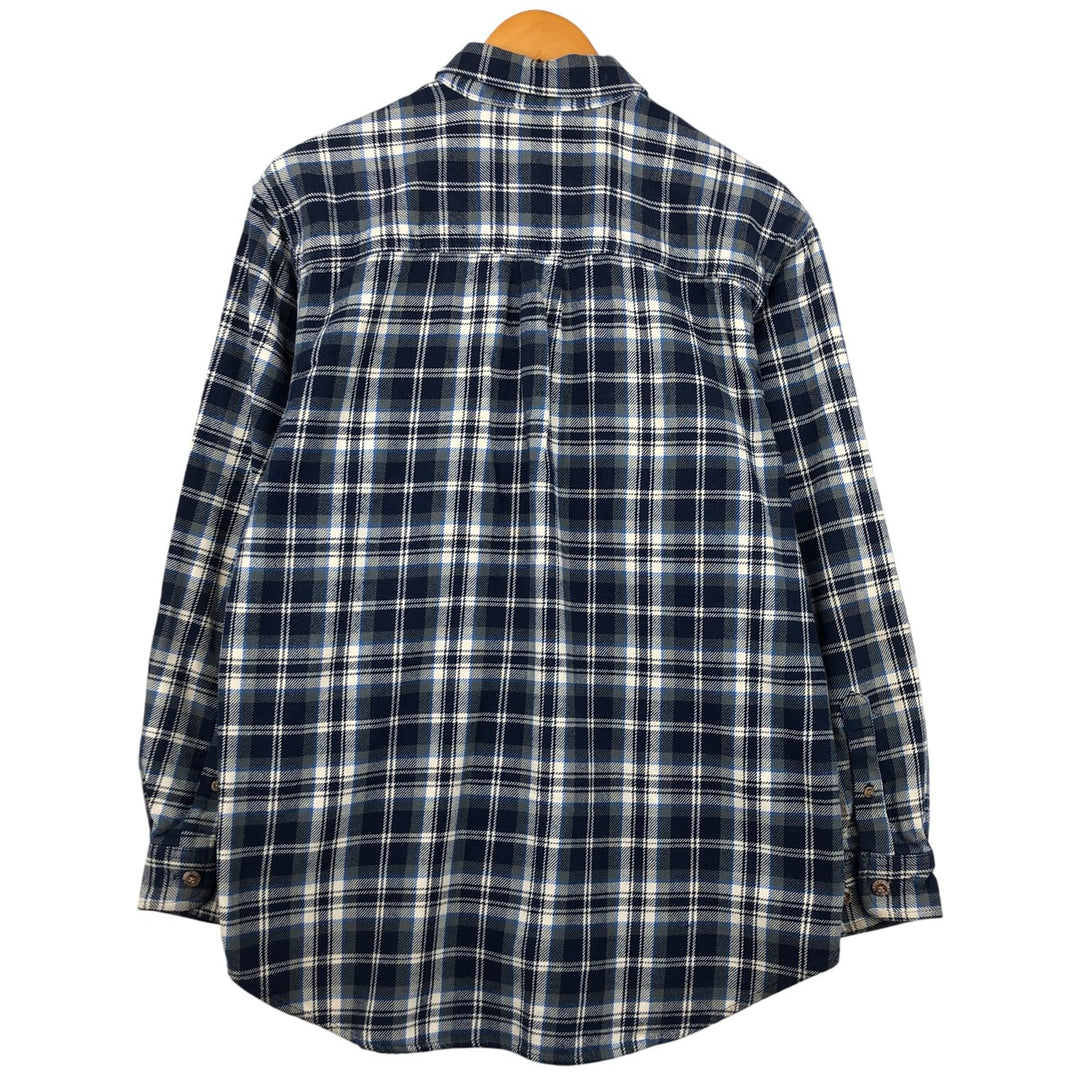Field and Stream Original Outfitter Long Sleeve Flannel Check Shirt, Men's Size L unclear navy blue type Vintage Second Hand