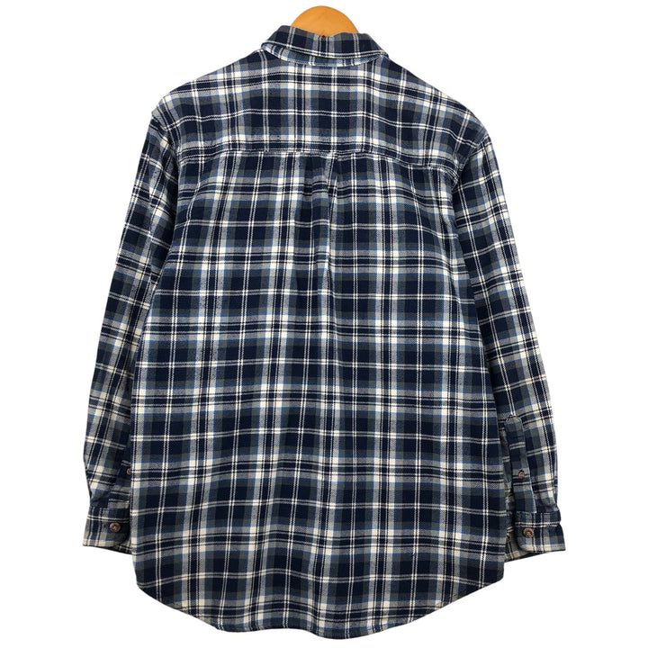 Field and Stream Original Outfitter Long Sleeve Flannel Check Shirt, Men's Size L unclear navy blue type Vintage Second Hand