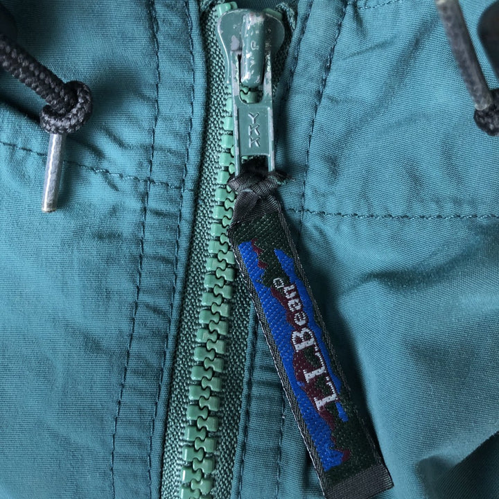 1980'S LLBean Mountain Parka Shell Jacket, Men's XL unclear green type Vintage Second Hand