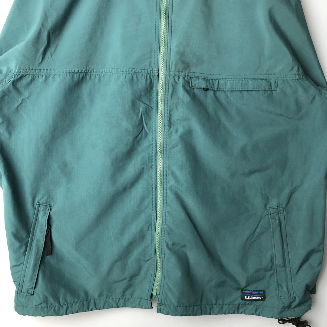 1980'S LLBean Mountain Parka Shell Jacket, Men's XL unclear green type Vintage Second Hand