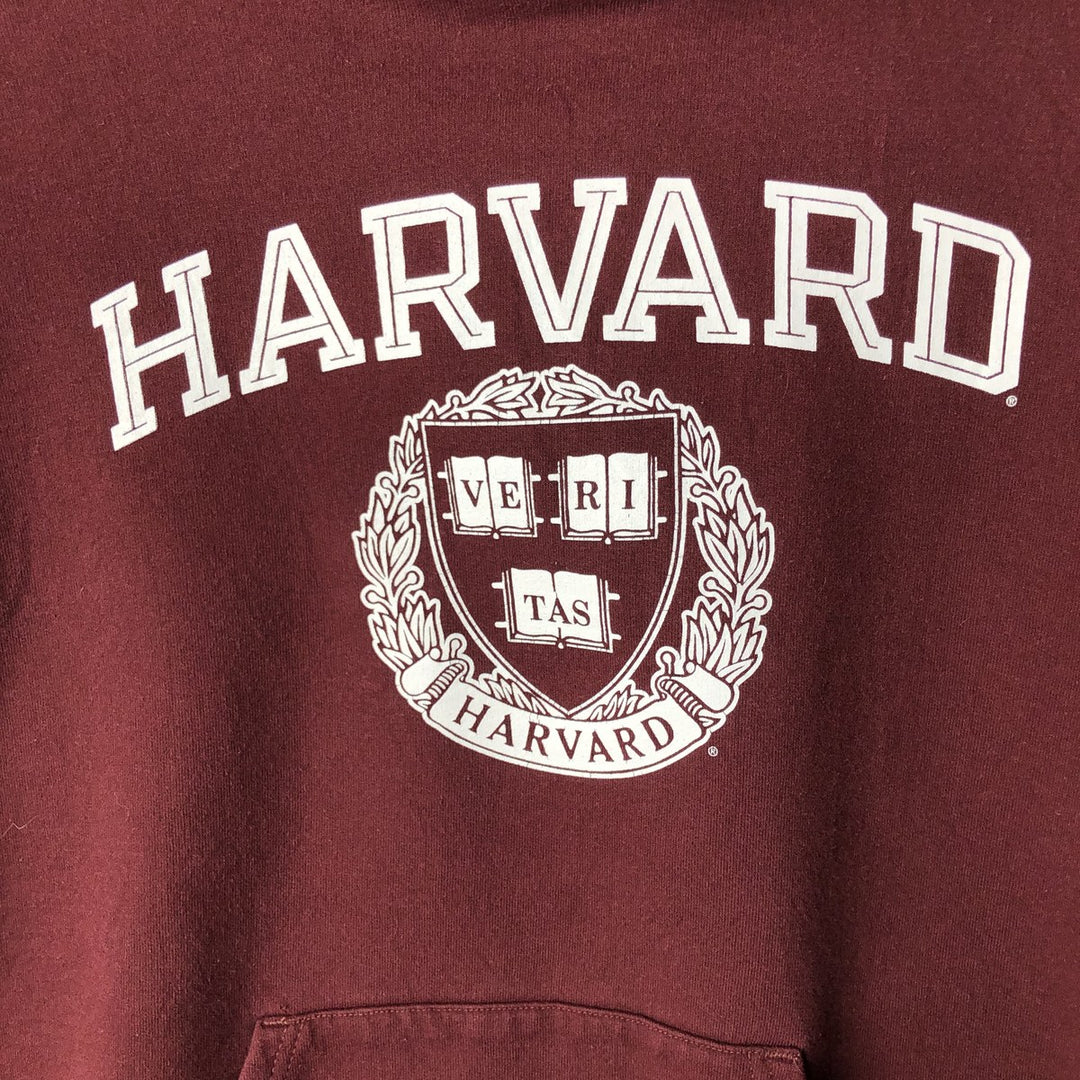 Champion ECO FLEECE HARVARD Harvard University College Sweatshirt Pullover Hoodie, Men's Size M (2000s) cotton wine-red Vintage Second Hand