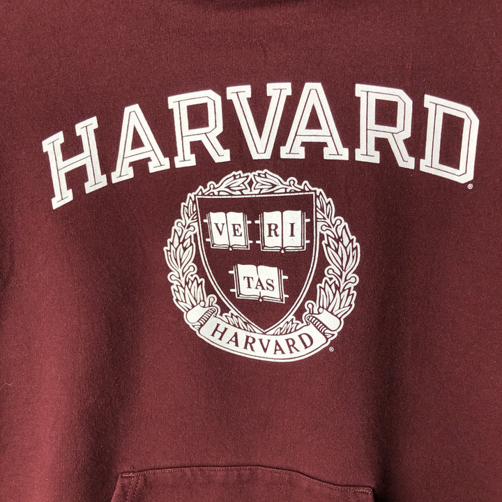 Champion ECO FLEECE HARVARD Harvard University College Sweatshirt Pullover Hoodie, Men's Size M (2000s) cotton wine-red Vintage Second Hand