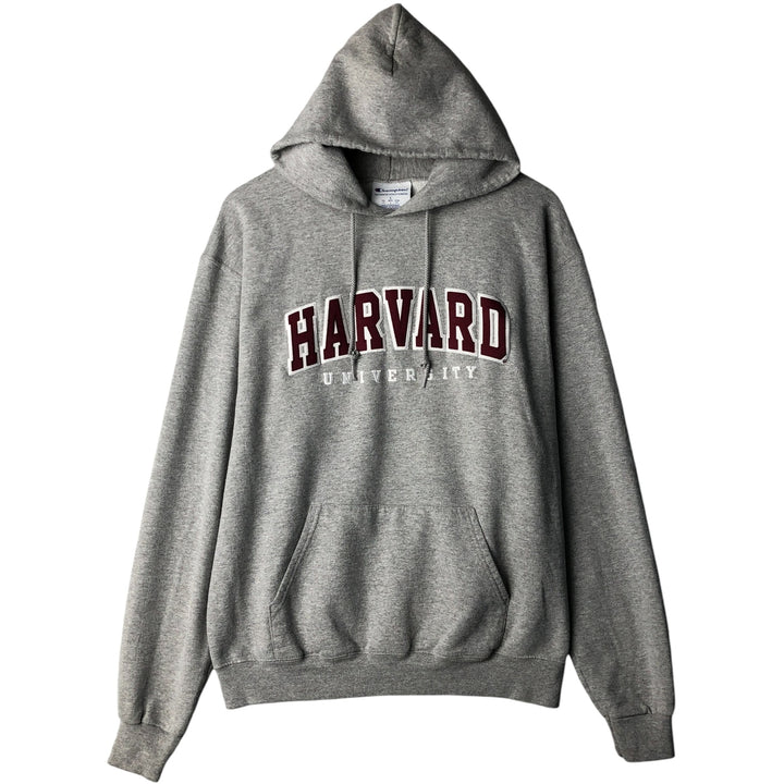 Champion Authentic Athletics Wear Harvard University College Pullover Hoodie, Men's Size L unclear gray type Vintage Second Hand