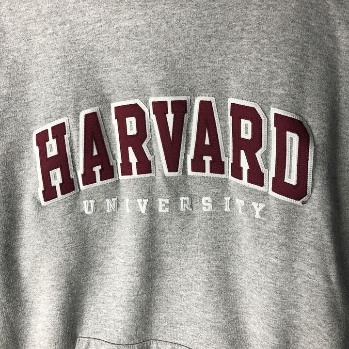 Champion Authentic Athletics Wear Harvard University College Pullover Hoodie, Men's Size L unclear gray type Vintage Second Hand