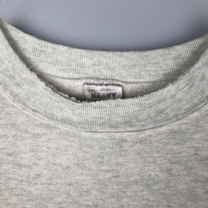 Vintage 1990'S Fruit of the Loom Iowa State University college sweatshirt, made in the USA, size XXL, men's unclear gray type Vintage Second Hand