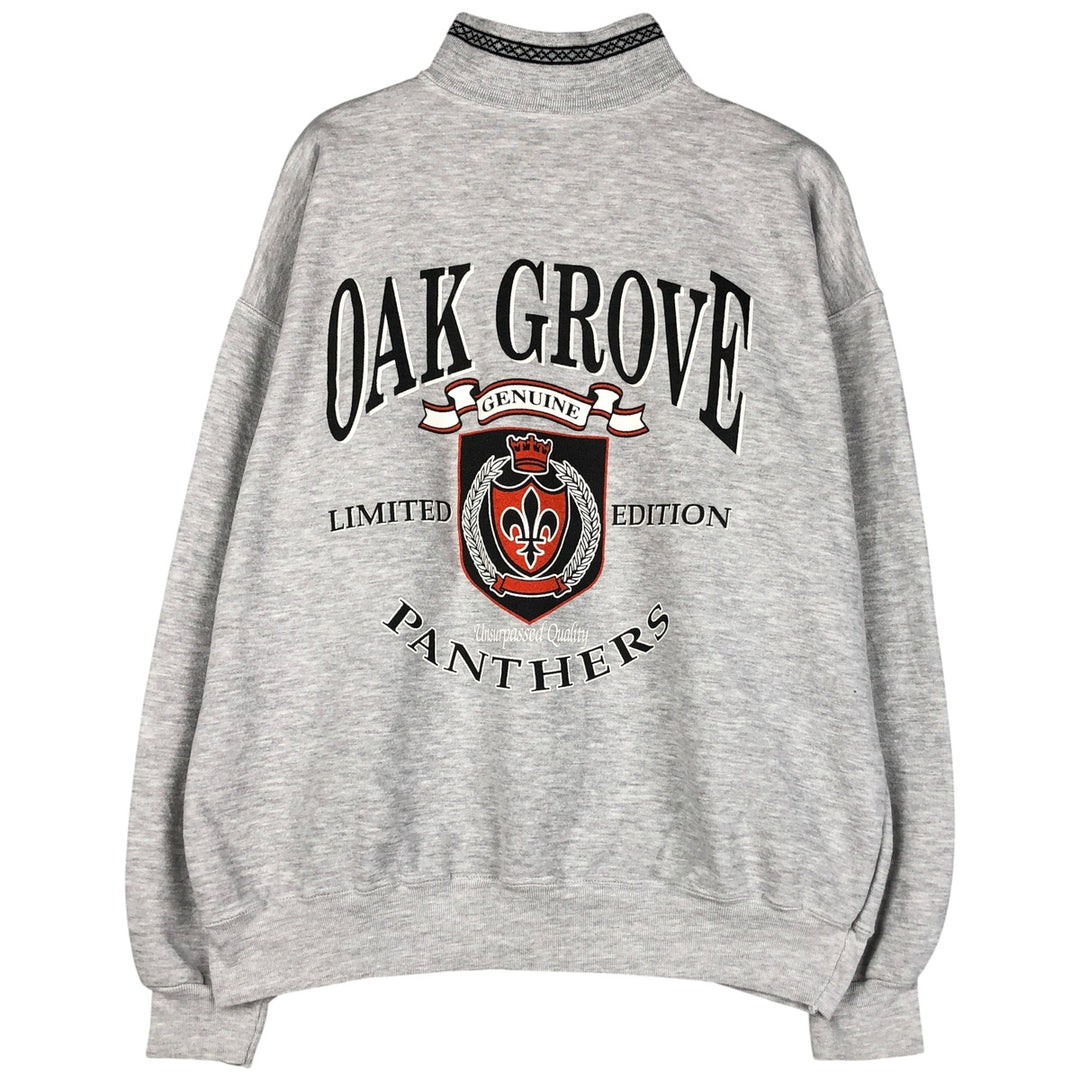 Vintage 90'S DODGER triple print high-neck college sweatshirt, made in the USA, men's size XL polyester gray type Vintage Second Hand