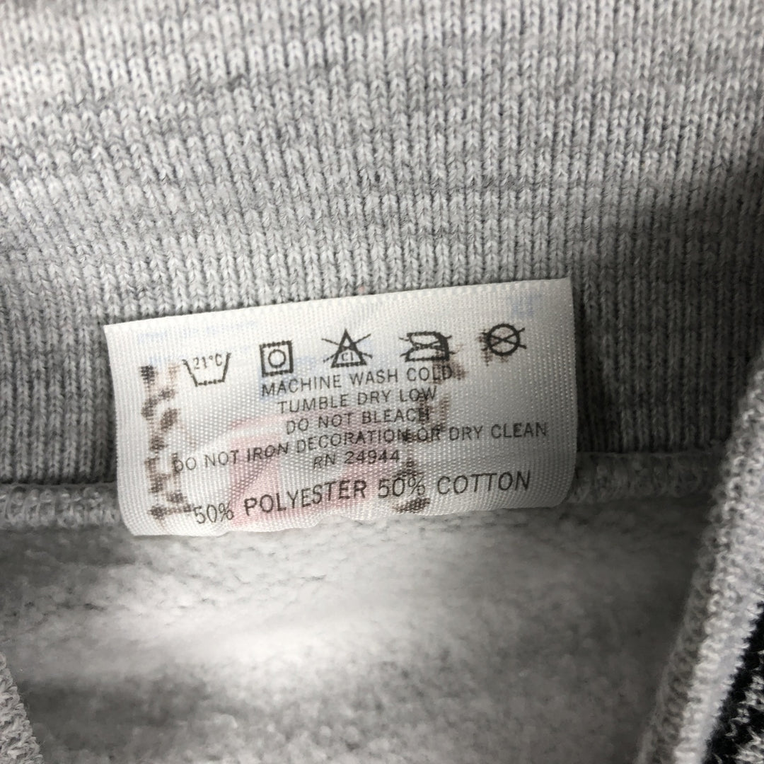 Vintage 90'S DODGER triple print high-neck college sweatshirt, made in the USA, men's size XL polyester gray type Vintage Second Hand