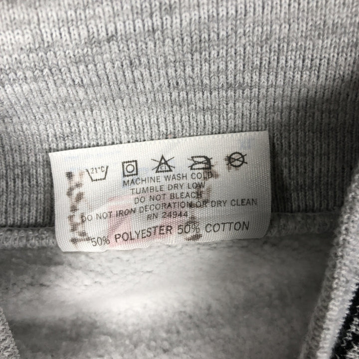 Vintage 90'S DODGER triple print high-neck college sweatshirt, made in the USA, men's size XL polyester gray type Vintage Second Hand