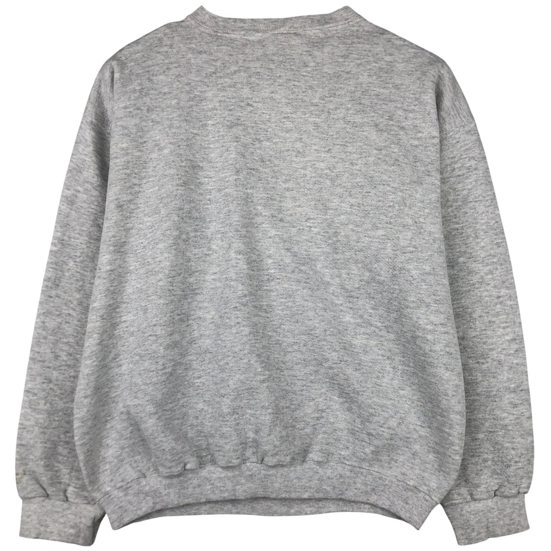 Vintage 90'S MV SPORT triple print college sweatshirt, made in the USA, men's size L cotton gray type Vintage Second Hand