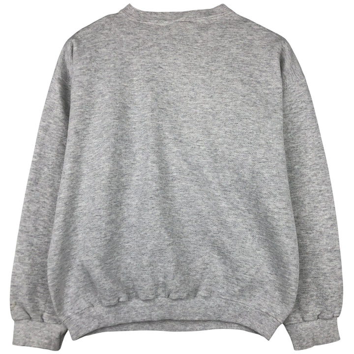 Vintage 90'S MV SPORT triple print college sweatshirt, made in the USA, men's size L cotton gray type Vintage Second Hand