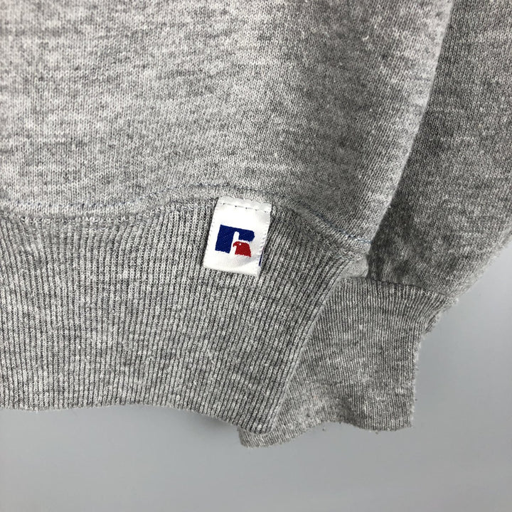 Vintage 90'S Russell ATHLETIC college sweatshirt, made in the USA, size L, men's polyester gray type Vintage Second Hand