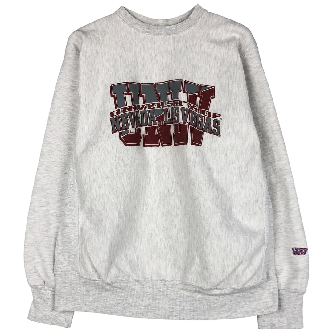 Vintage 90'S MV SPORT PRO WEAVE college sweatshirt, made in the USA, men's size XL cotton gray type Vintage Second Hand