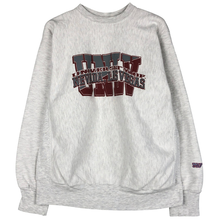 Vintage 90'S MV SPORT PRO WEAVE college sweatshirt, made in the USA, men's size XL cotton gray type Vintage Second Hand