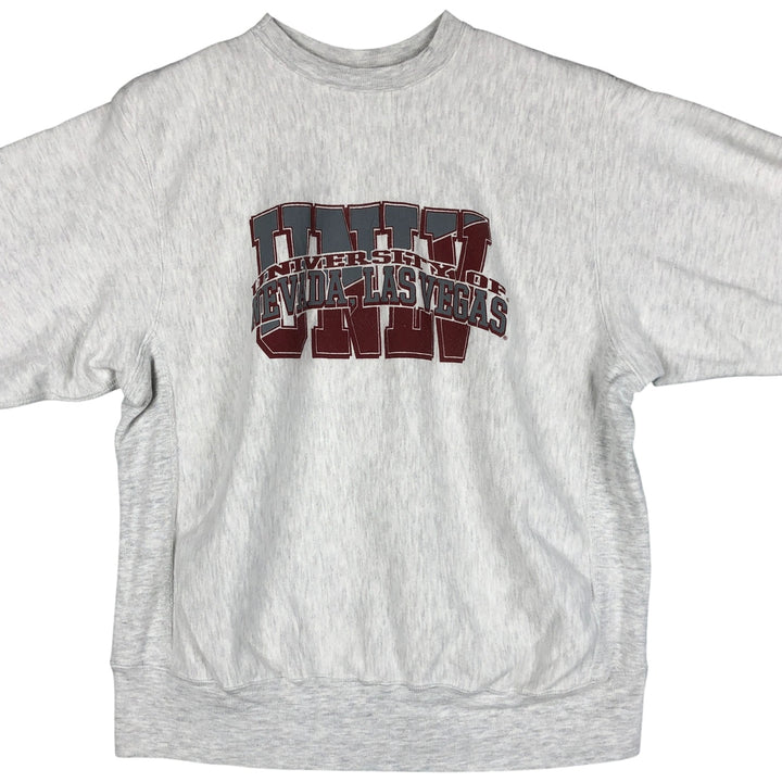 Vintage 90'S MV SPORT PRO WEAVE college sweatshirt, made in the USA, men's size XL cotton gray type Vintage Second Hand