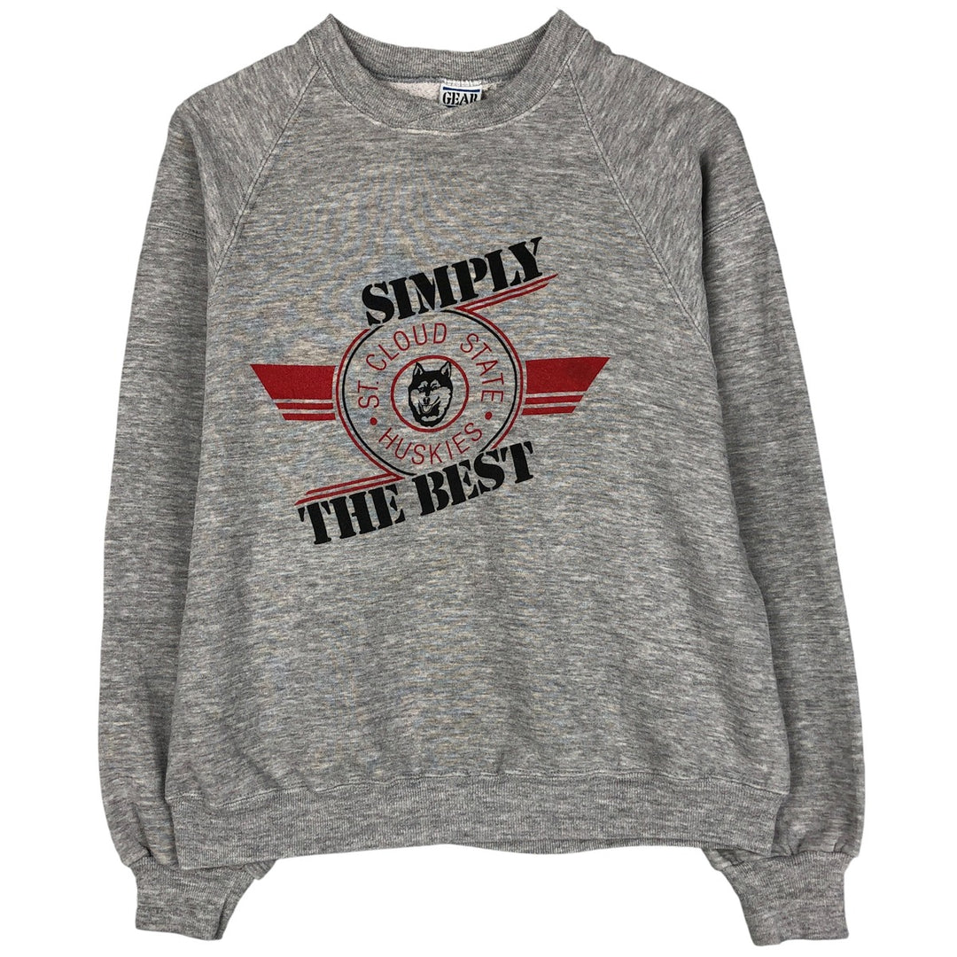 Vintage GEAR FOR SPORTS 3-Print College Sweatshirt, Made in USA, Men's Size Medium unclear gray type Vintage Second Hand