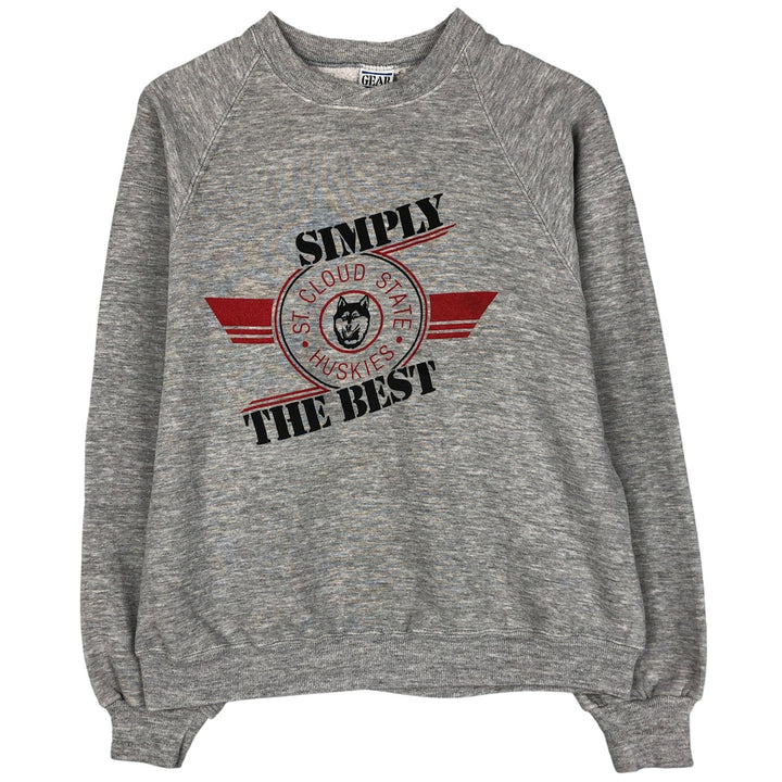 Vintage GEAR FOR SPORTS 3-Print College Sweatshirt, Made in USA, Men's Size Medium unclear gray type Vintage Second Hand