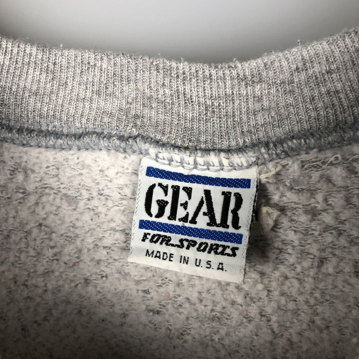 Vintage GEAR FOR SPORTS 3-Print College Sweatshirt, Made in USA, Men's Size Medium unclear gray type Vintage Second Hand