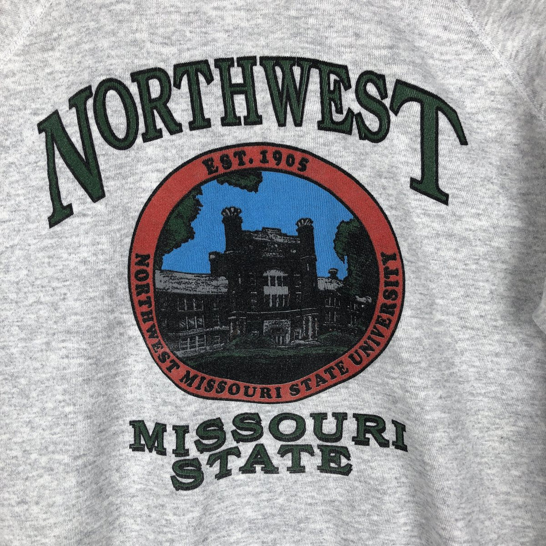 Vintage '90'S ARTEX triple print college sweatshirt, made in the USA, men's size XL cotton gray type Vintage Second Hand