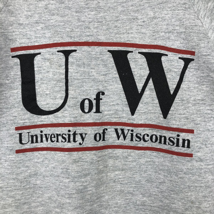 Vintage 90'S Fruit of the Loom college sweatshirt, made in the USA, size M, men's unclear gray type Vintage Second Hand