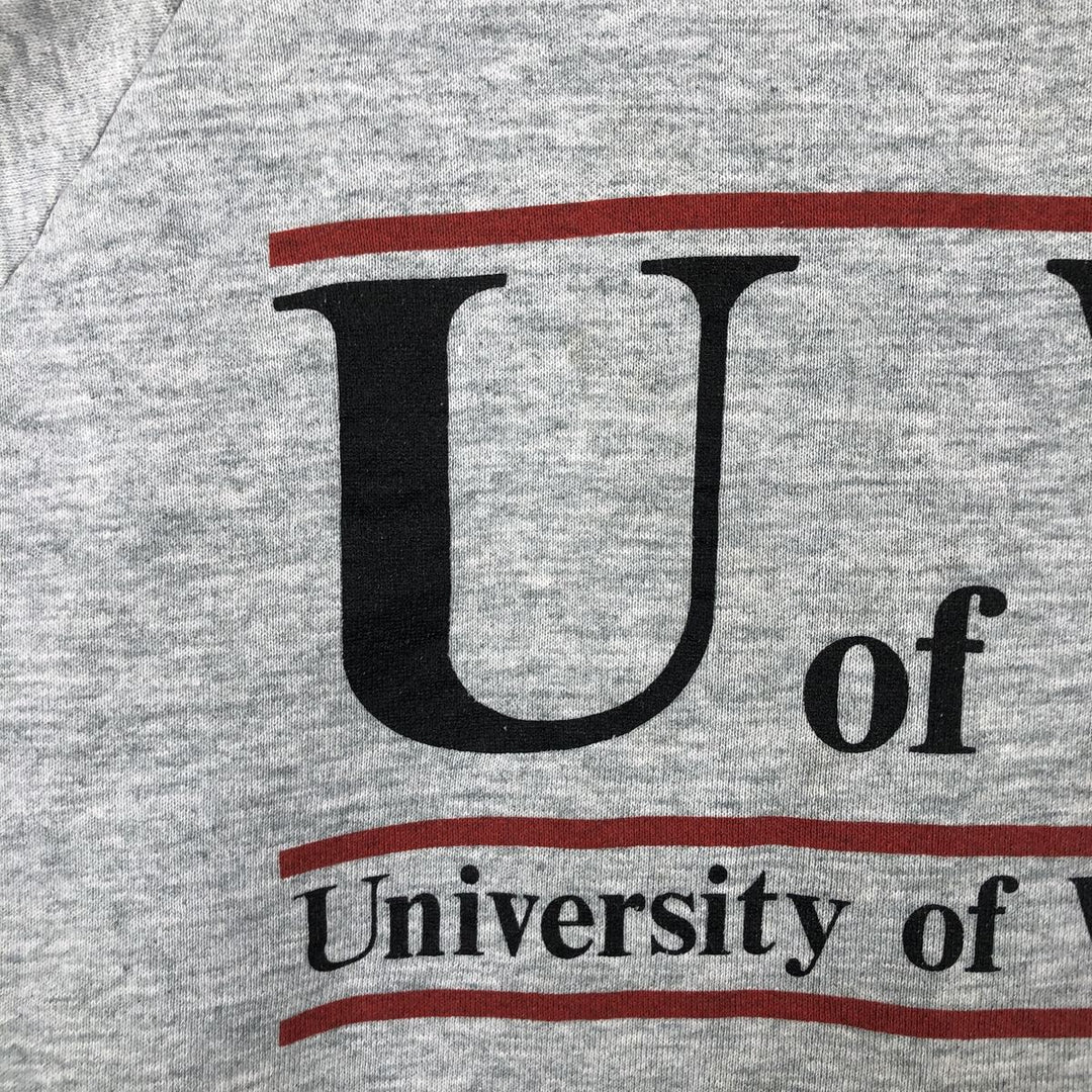 Vintage 90'S Fruit of the Loom college sweatshirt, made in the USA, size M, men's unclear gray type Vintage Second Hand