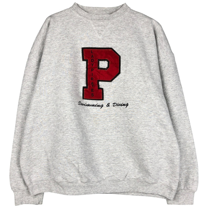 Vintage 90'S SOFFE college sweatshirt, made in the USA, men's size XL cotton gray type Vintage Second Hand