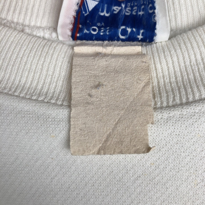 Vintage Majestic Cross Cut College Character Sweatshirt, Made in USA, Men's XL unclear white type Vintage Second Hand