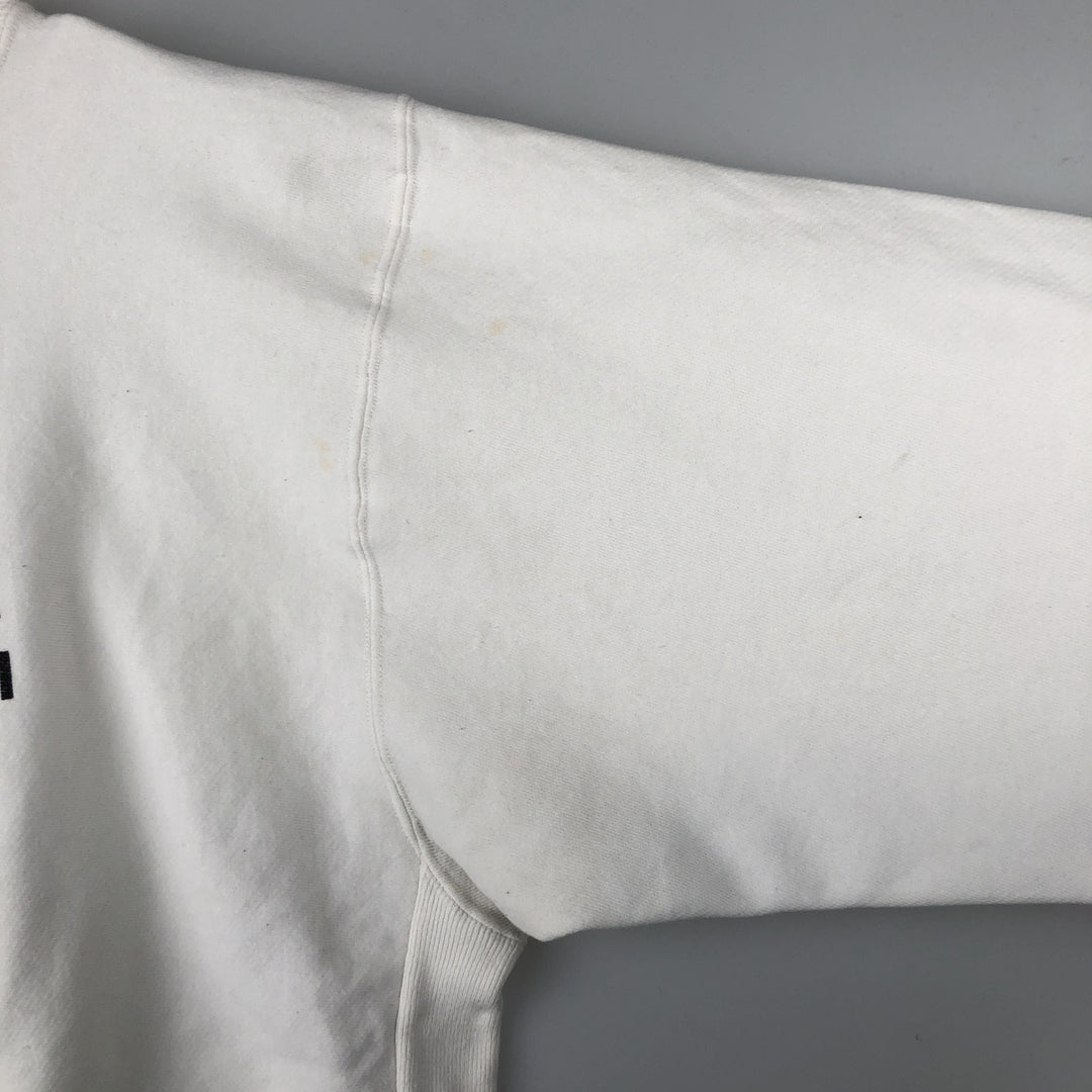 Vintage Majestic Cross Cut College Character Sweatshirt, Made in USA, Men's XL unclear white type Vintage Second Hand