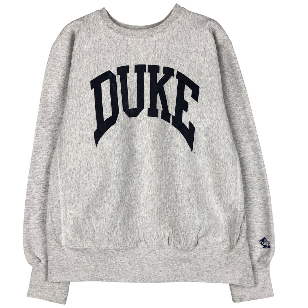 90'S The Cotton Exchange College Sweatshirt, Made in USA, Men's Size L, Vintage cotton gray type Vintage Second Hand