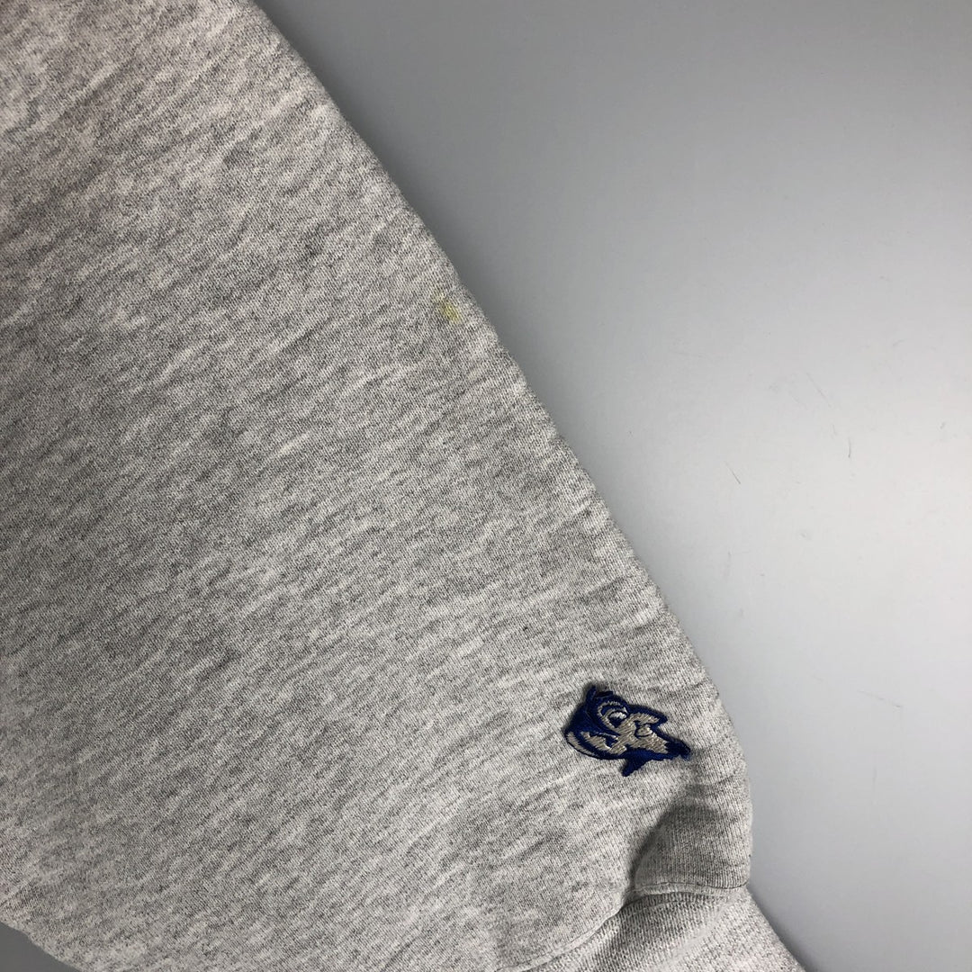 90'S The Cotton Exchange College Sweatshirt, Made in USA, Men's Size L, Vintage cotton gray type Vintage Second Hand