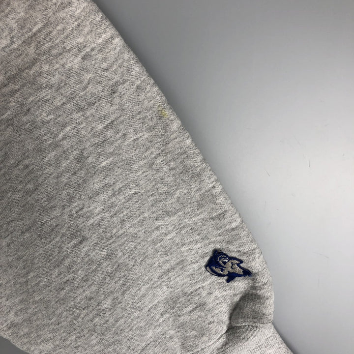 90'S The Cotton Exchange College Sweatshirt, Made in USA, Men's Size L, Vintage cotton gray type Vintage Second Hand