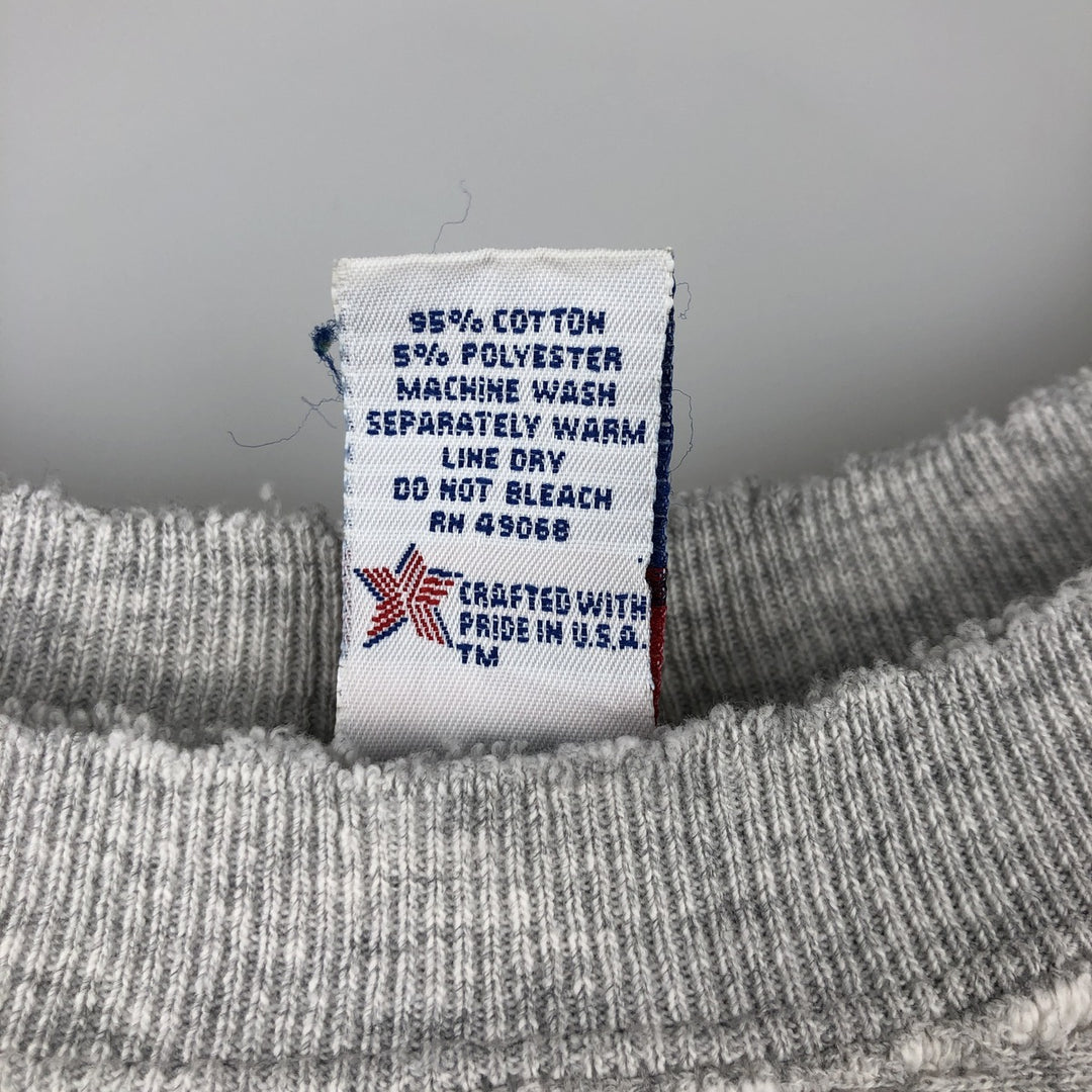 Vintage 90'S SOFFE SUPER SWEATS college sweatshirt. cotton gray type Vintage Second Hand