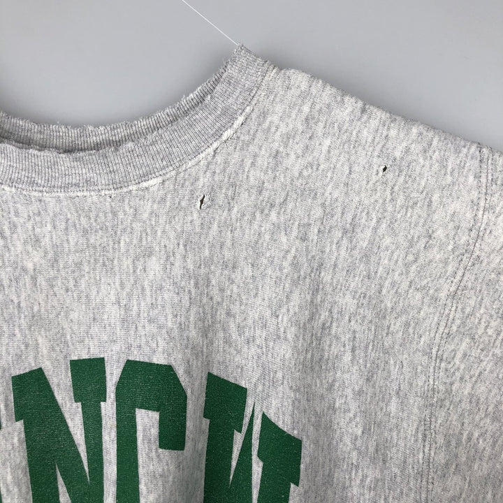 Vintage 90'S SOFFE SUPER SWEATS college sweatshirt. cotton gray type Vintage Second Hand