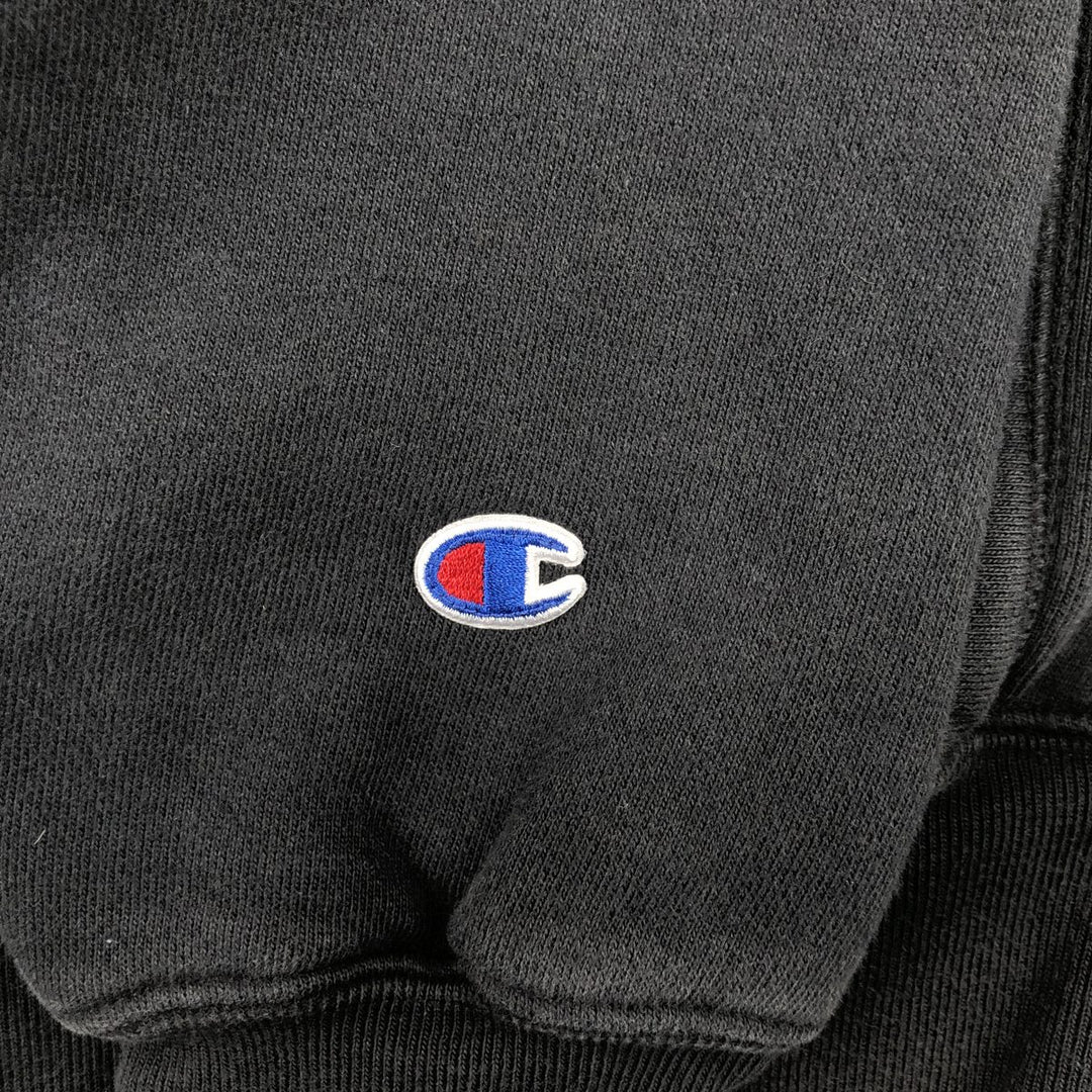 Champion Reverse Weave Replica Solid Tag Pullover Hoodie, Men's Size M cotton black type Vintage Second Hand