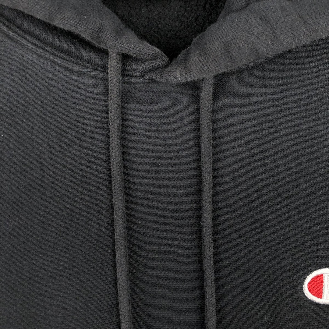 Champion Reverse Weave Replica Solid Tag Pullover Hoodie, Men's Size M cotton black type Vintage Second Hand
