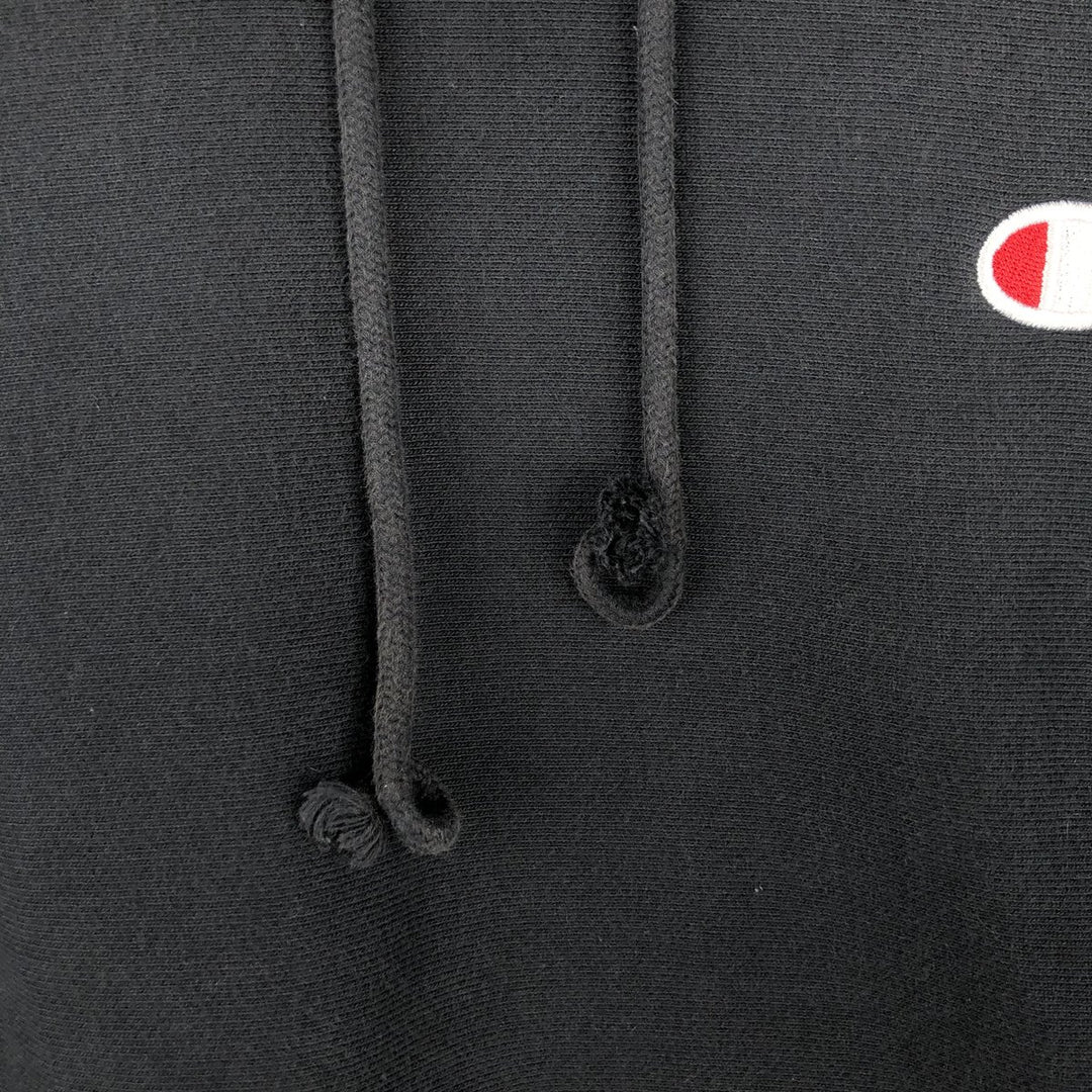 Champion Reverse Weave Replica Solid Tag Pullover Hoodie, Men's Size M cotton black type Vintage Second Hand