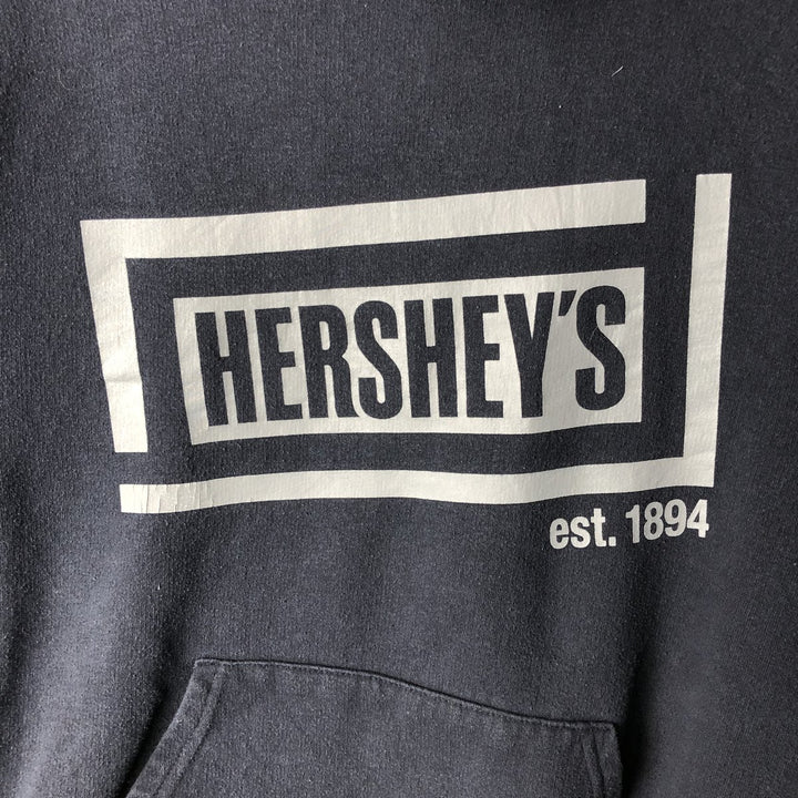 Champion HERSHEY'S Advertising Pullover Hoodie, Men's Size M unclear navy blue type Vintage Second Hand