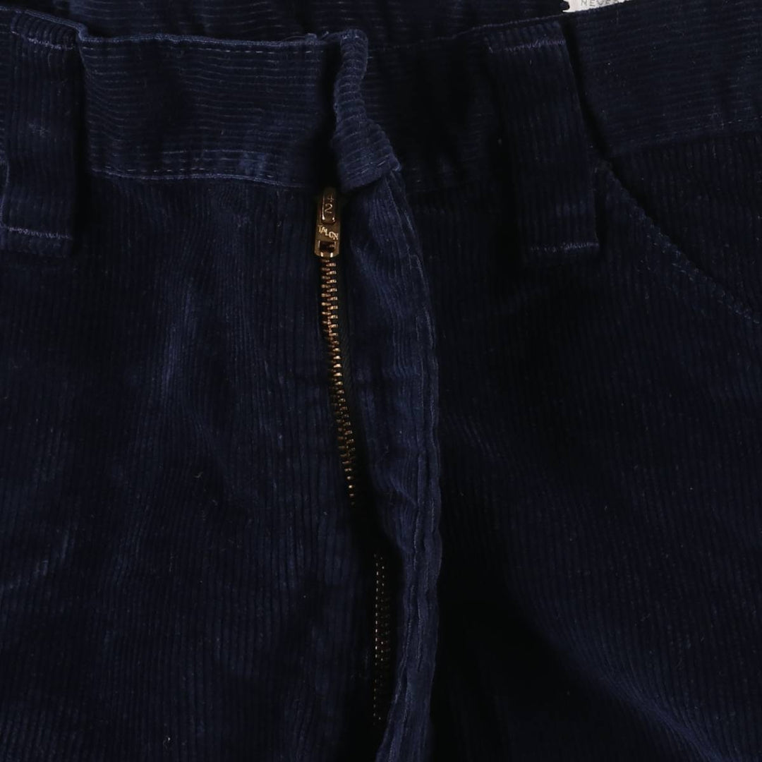 Vintage 1970'S Farah flared corduroy pants, men's size W34. unclear navy blue type Vintage Second Hand