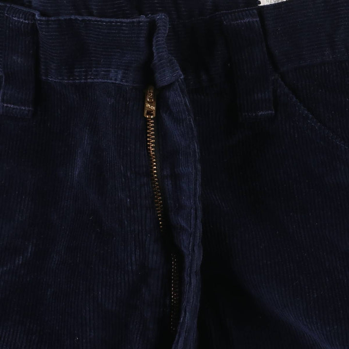 Vintage 1970'S Farah flared corduroy pants, men's size W34. unclear navy blue type Vintage Second Hand