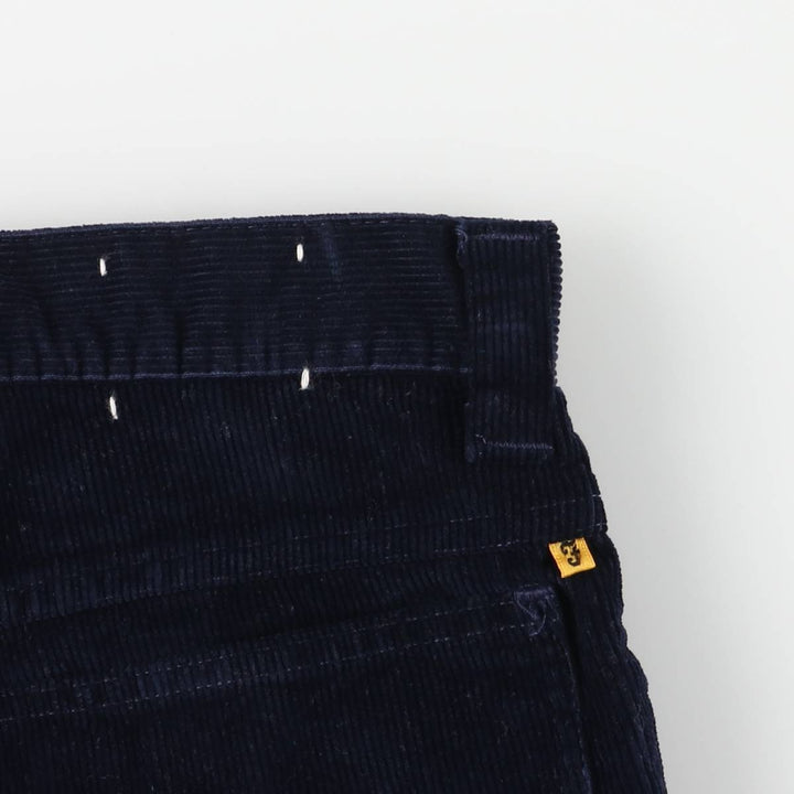 Vintage 1970'S Farah flared corduroy pants, men's size W34. unclear navy blue type Vintage Second Hand