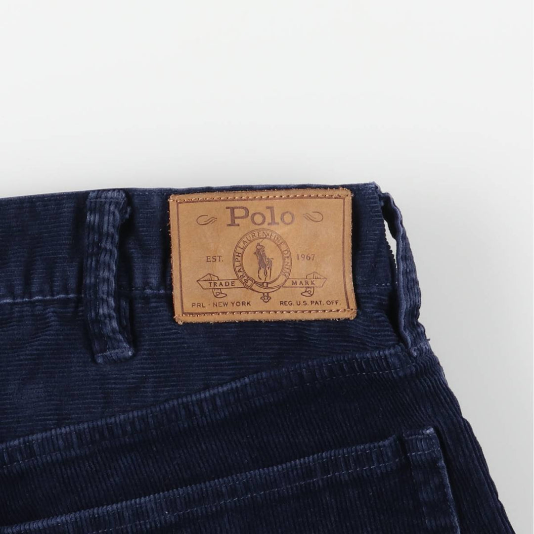 Ralph Lauren POLO by Ralph Lauren Corduroy Pants Men's W36 cotton navy blue type Vintage Second Hand