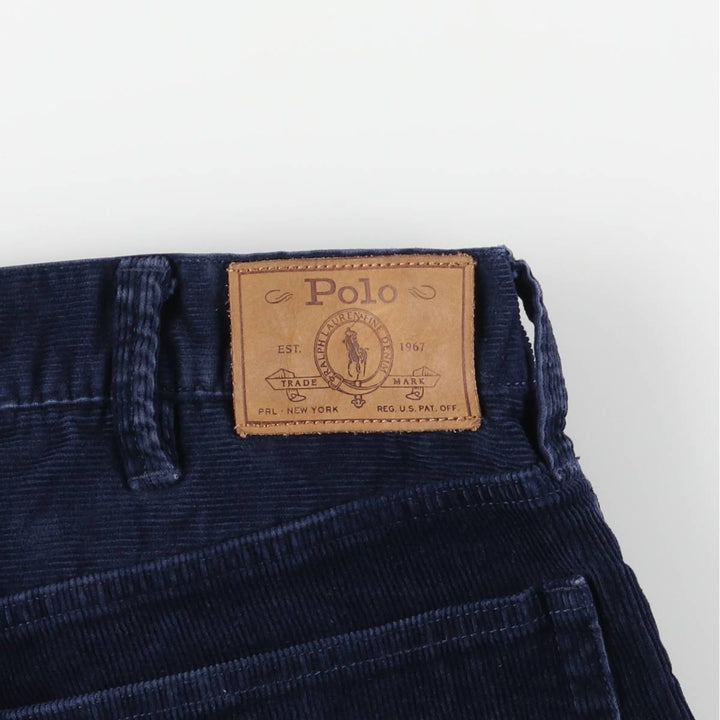 Ralph Lauren POLO by Ralph Lauren Corduroy Pants Men's W36 cotton navy blue type Vintage Second Hand