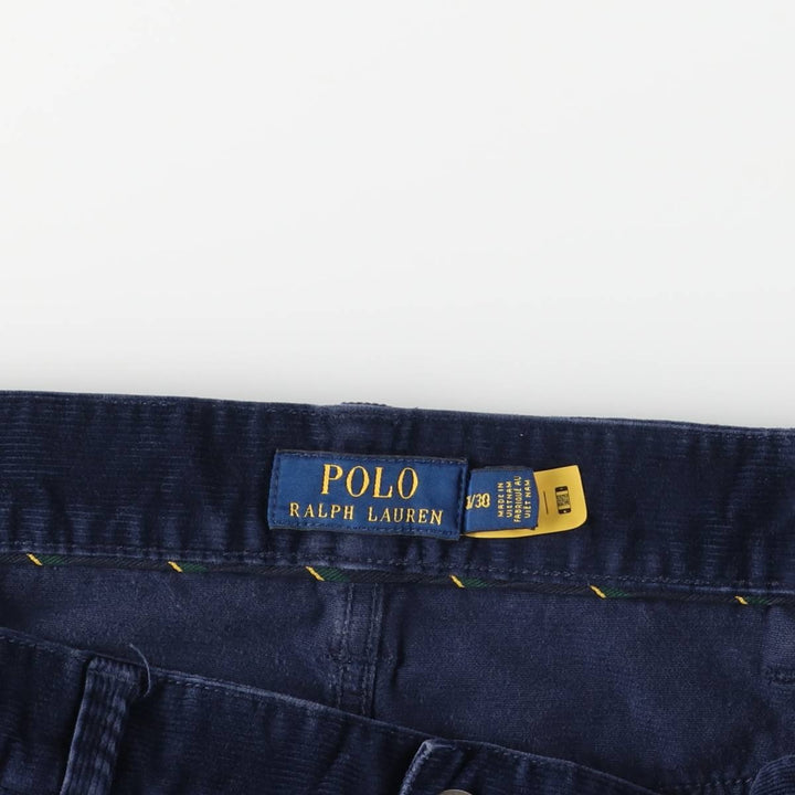 Ralph Lauren POLO by Ralph Lauren Corduroy Pants Men's W36 cotton navy blue type Vintage Second Hand