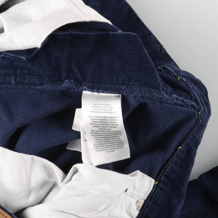 Ralph Lauren POLO by Ralph Lauren Corduroy Pants Men's W36 cotton navy blue type Vintage Second Hand
