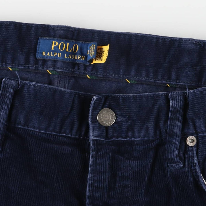 Ralph Lauren POLO by Ralph Lauren Corduroy Pants Men's W36 cotton navy blue type Vintage Second Hand