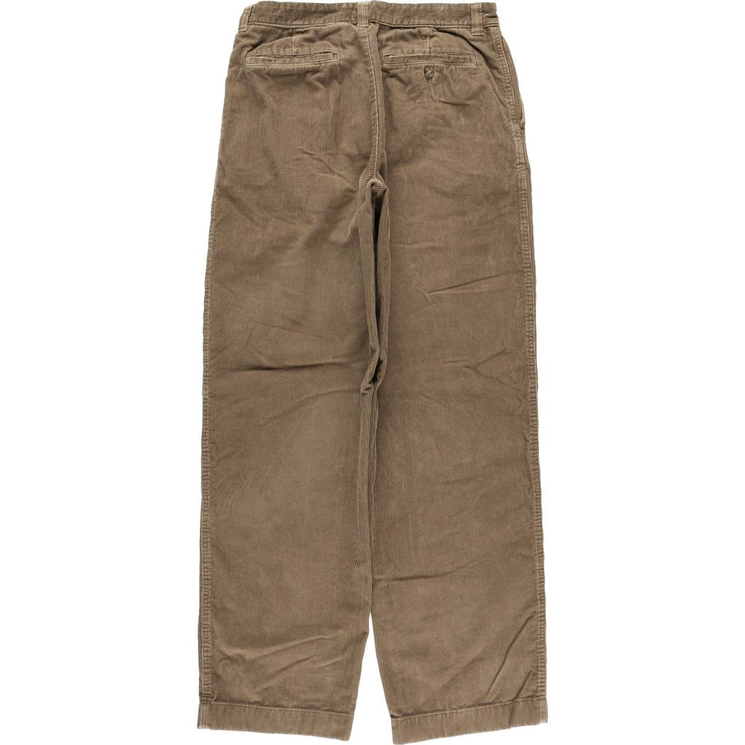 90s-00'S Vintage LLBean Double L Natural Fit Corduroy Pants, Men's Size W31 cotton Khaki type Vintage Second Hand