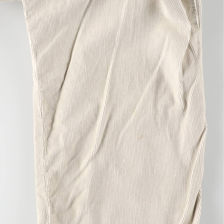 CHAPS Corduroy Cargo Pants, Men's Size W32 cotton ivory Vintage Second Hand